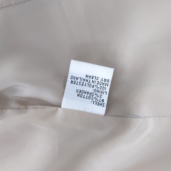 GORGEOUS Talbots Khaki Pinstripe 3 Pocket Blazer, Size 10 - Picture 8 of 11